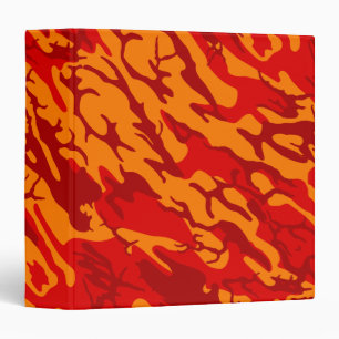 Lava Red Camo Binder