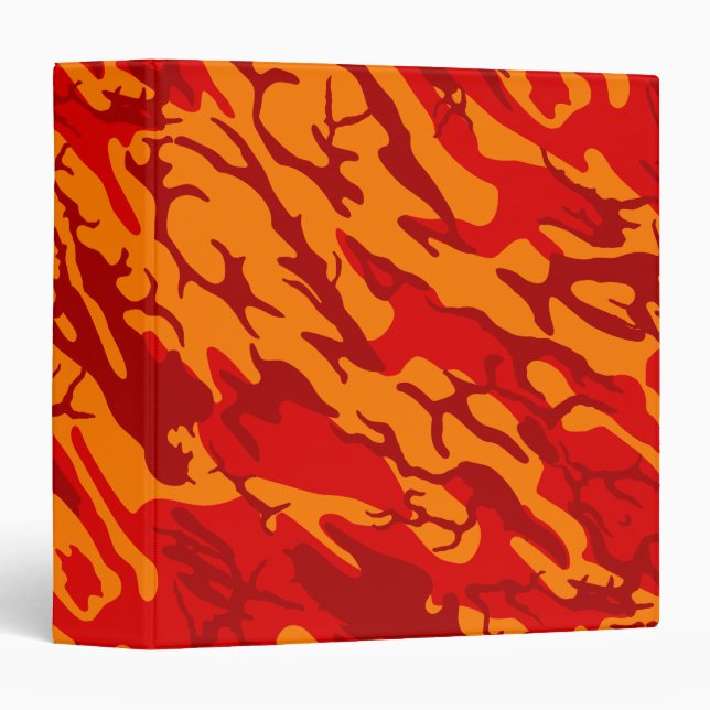 Lava Red Camo Binder (Front/Spine)