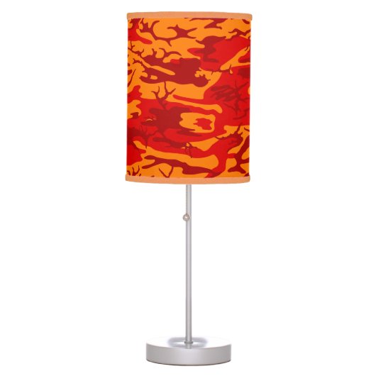 Lava Red Camo Table Lamp (Front)