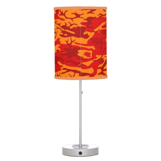 Lava Red Camo Table Lamp (Back)
