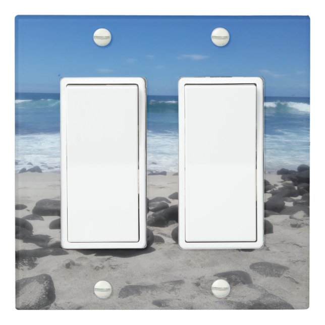 Lava Rock Beach Ocean Waves      Light Switch Cover (In Situ)