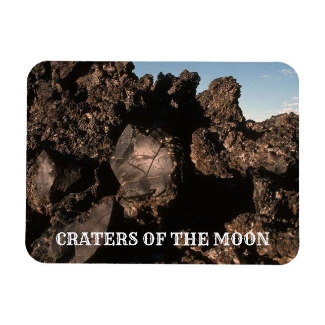 Lava Rock Formations, Craters of the Moon Park Magnet (Horizontal)