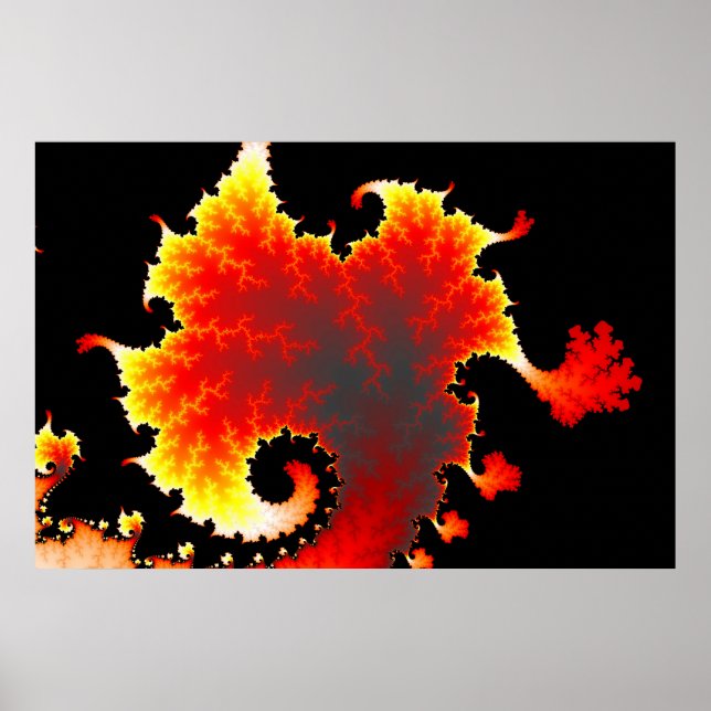 Lava Sea  - Fractal Poster (Front)