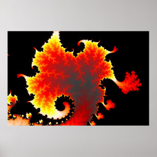 Lava Sea  - Fractal Poster