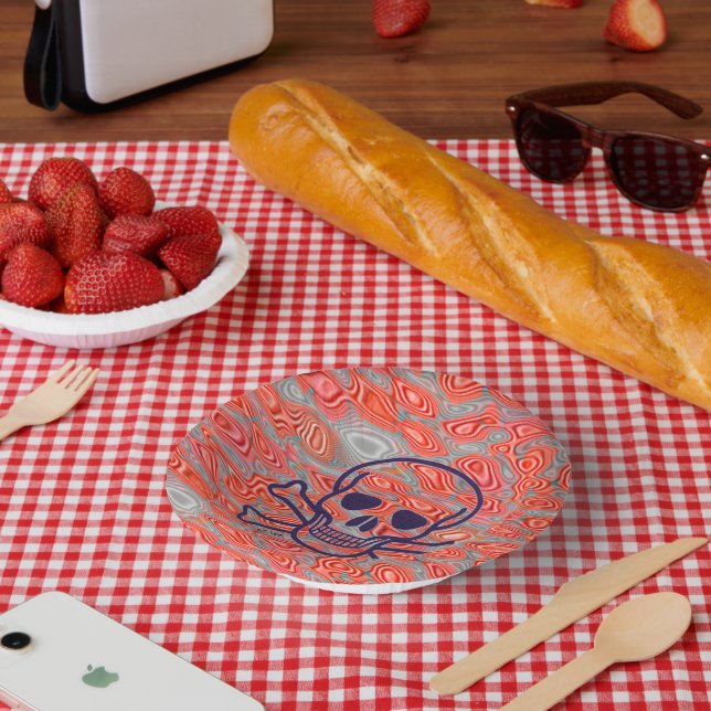 Lava Skull paper bowls (Picnic)