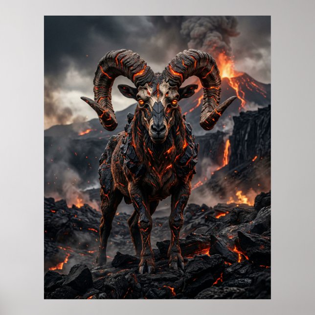Lava Skull Ram Highlands Poster (Front)