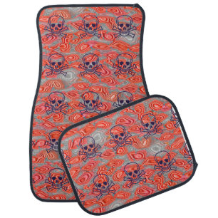Lava Skulls car mats front and rear