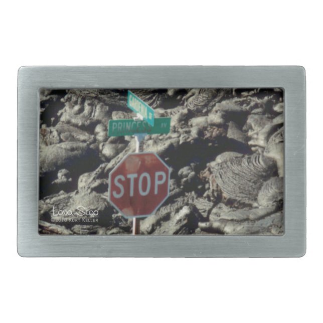 Lava Stop Photo Belt Buckle (Front)
