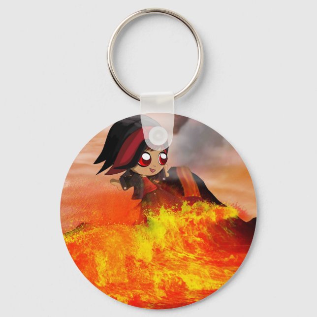 Lava Surfer Keychain (Front)