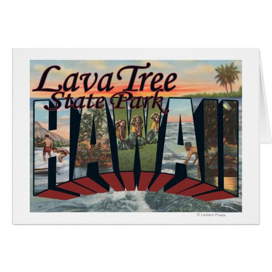 Lava Tree State Park, Hawaii Cards (Front Horizontal)