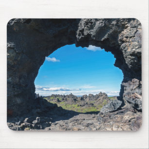 Lava window at Dimmuborgir, Myvatn area - Iceland Mouse Pad