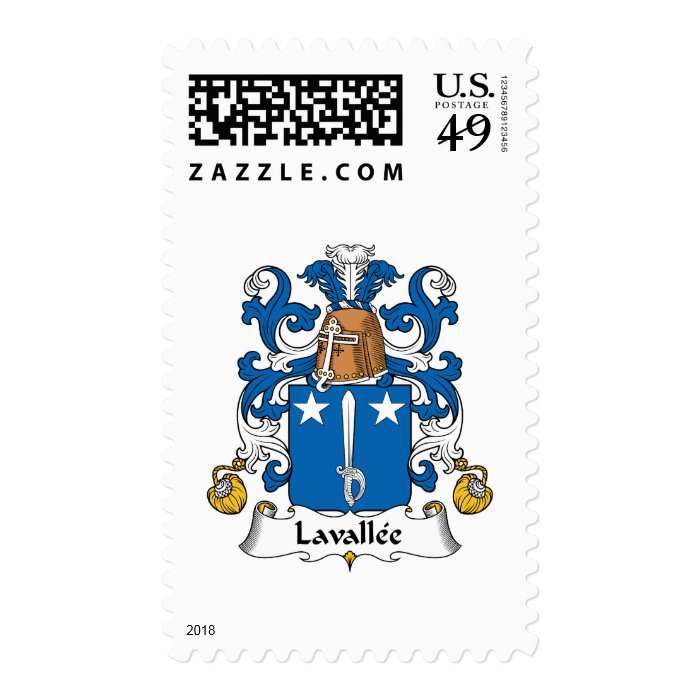 Lavallee Family Crest Stamp