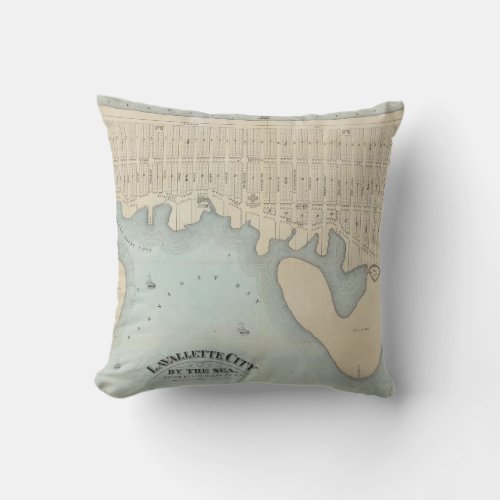 Lavallette City by the Sea Squan Beach NJ Throw Pillow