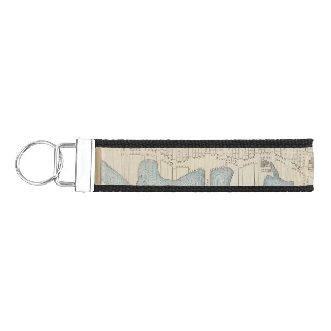 Lavallette City by the Sea, Squan Beach, NJ Wrist Keychain (Keys on Left)