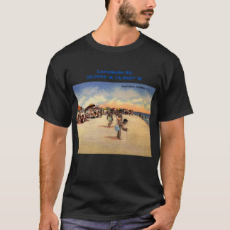 Lavallette NJ Map Coordinates Vintage Style T-Shirt