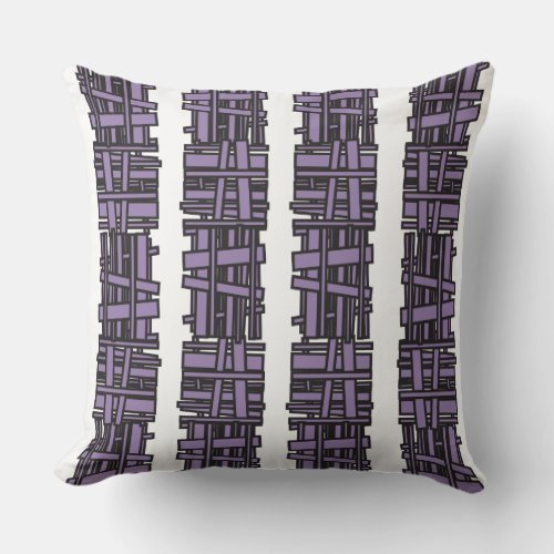 LAVANDAR OVERLAP DESIGN Retro Throw Pillow