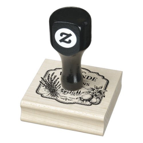 lavande et citron rubber stamp