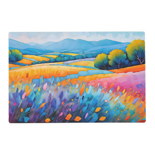 "Lavande Serenité". Wide Landscape Provence Placemat