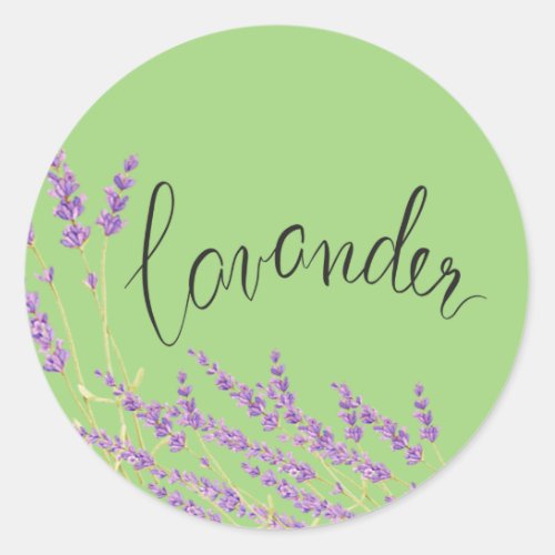 Lavander Classic Round Sticker