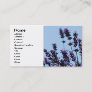 Lavander Plant Business Card
