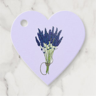 Lavandula Lavender Bunch Herb Purple Flower Garden Favor Tags