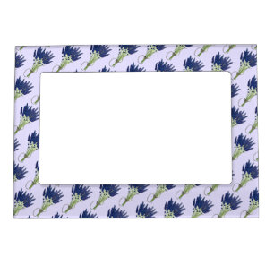 Lavandula Lavender Bunch Herb Purple Flower Garden Magnetic Frame