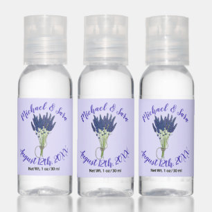 Lavandula Lavender Floral Purple Wedding Favor Hand Sanitizer