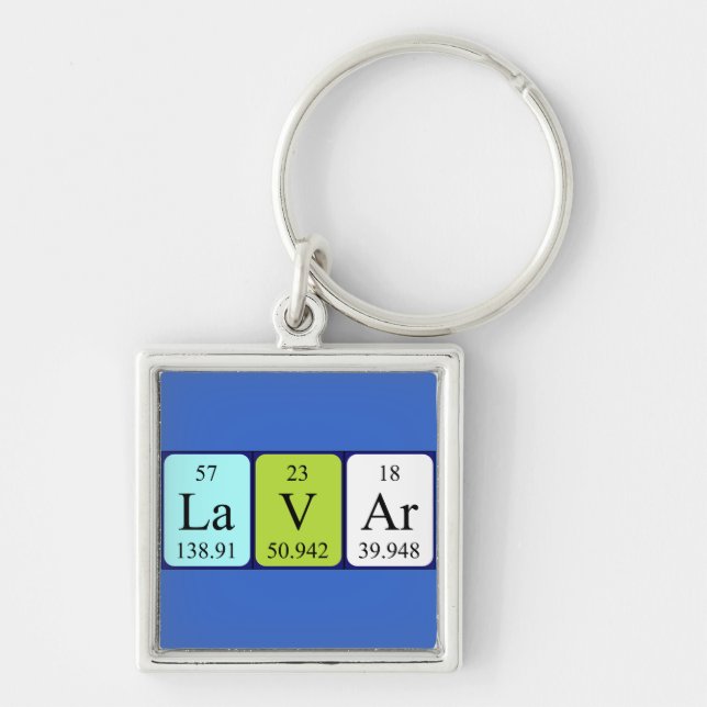 Lavar periodic table name keyring (Front)