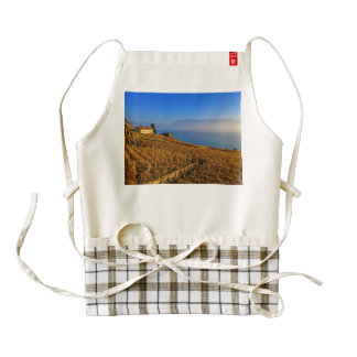 Lavaux region, Vaud, Switzerland Zazzle HEART Apron