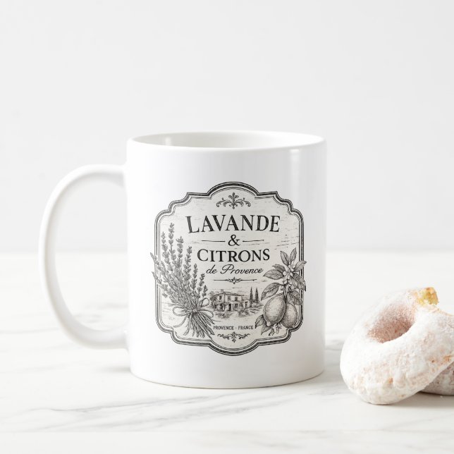 lavdande et citron mug  (With Donut)