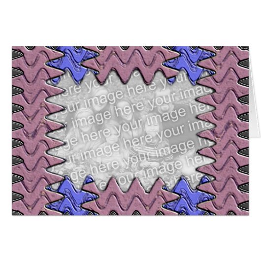 Lavendar and Blue Photo Frame (Front Horizontal)