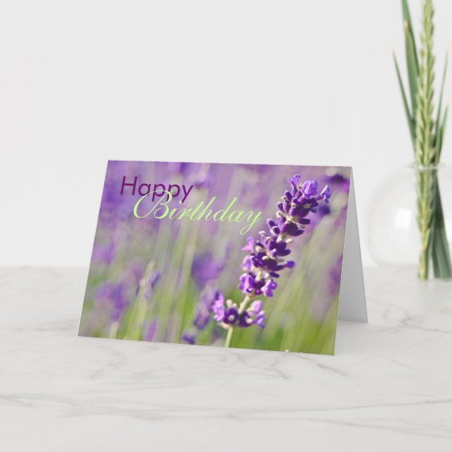 Lavendar ・ Birthday Card (Front)