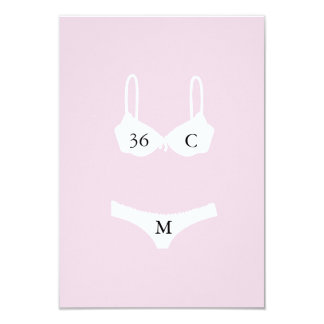 Lavendar & Black Bachelorette Party Insert Card