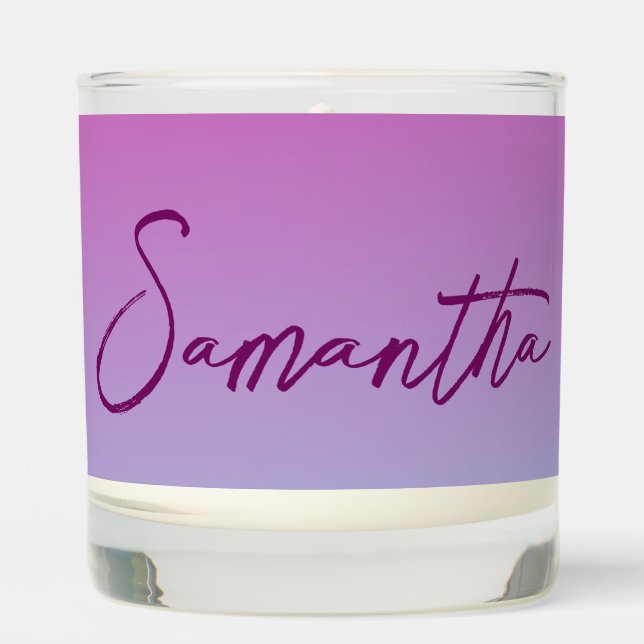 Lavendar Dreams Ombre Scented Candle (Front)