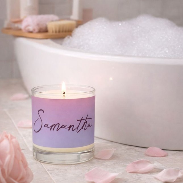 Lavendar Dreams Ombre Scented Candle (Creator Uploaded)