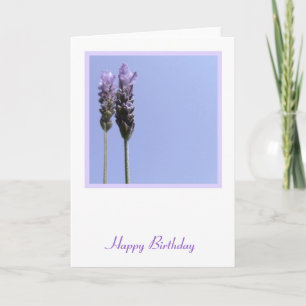 Lavendar Folded Greeting Card