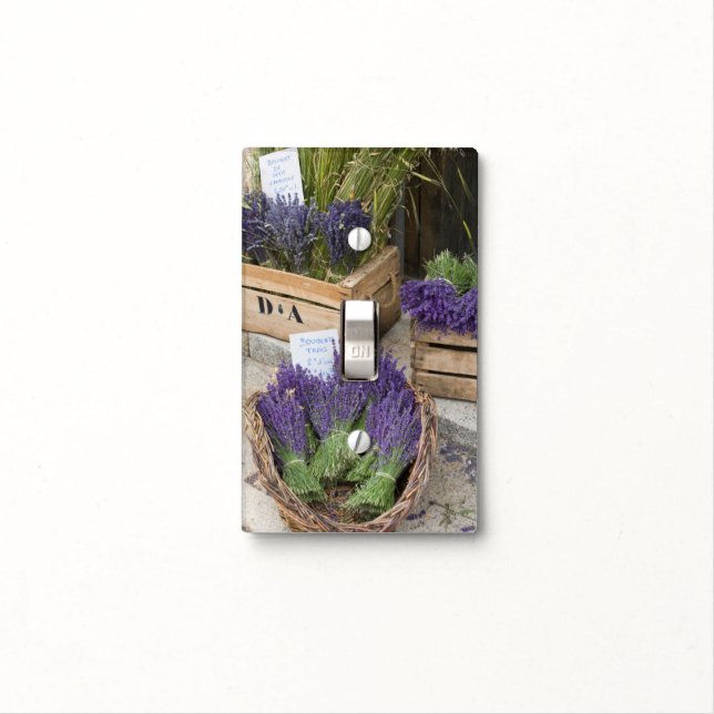 Lavendar for sale, Provence, France Light Switch Cover (In Situ)