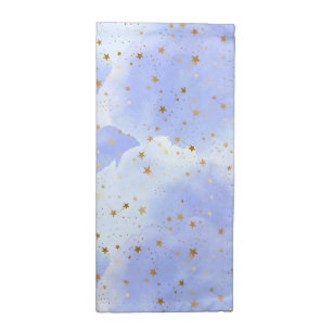 Lavendar Golden Star Pattern Cloth Napkin