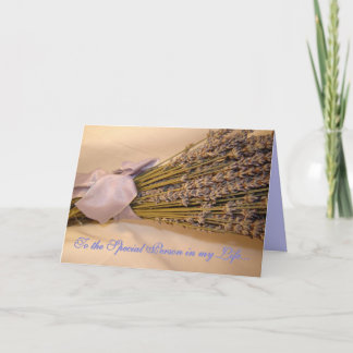 Lavendar Greeting Card