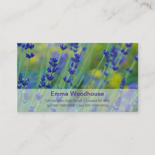 Customizable Lavendar | Lavendel Business Card Templates