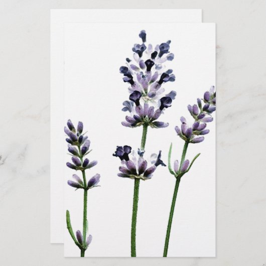 Lavendar | Purple Floral Flowers Pastel (Front/Back)