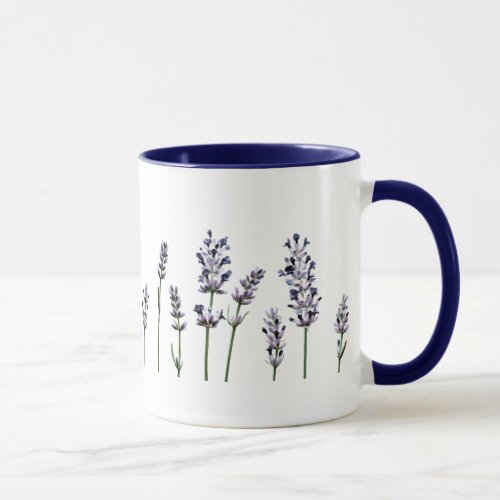 Lavendar  Purple Floral Flowers Pastel Mug