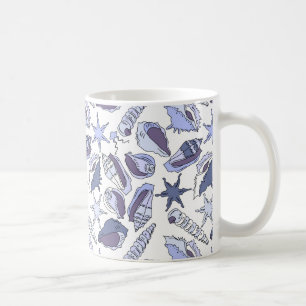 Lavendar Seashells Coffee Mug