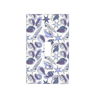 Lavendar Seashells Light Switch Cover