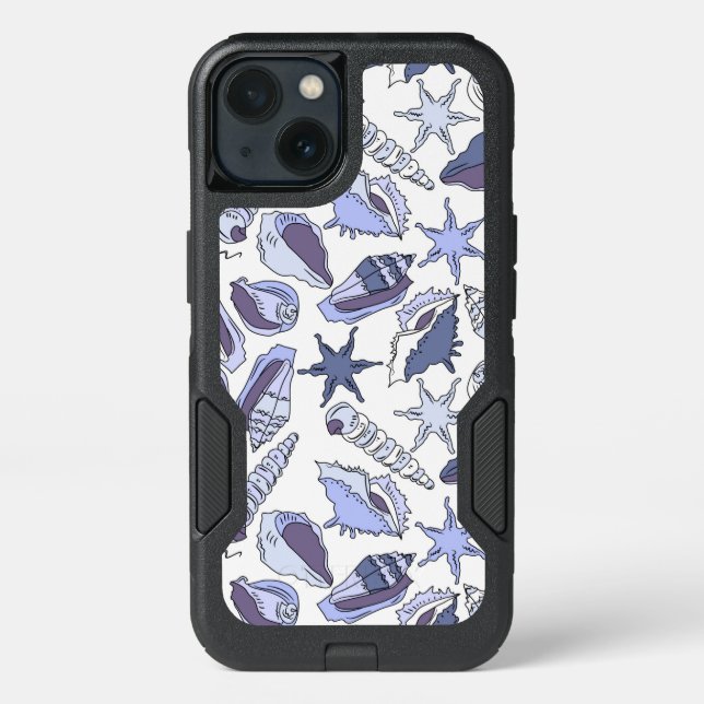 Lavendar Seashells Otterbox iPhone Case (Back)
