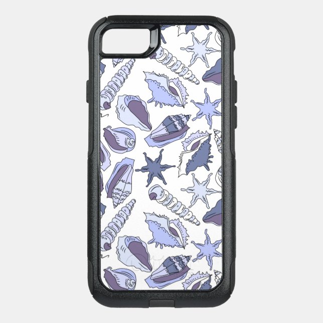 Lavendar Seashells Otterbox iPhone Case (Back)