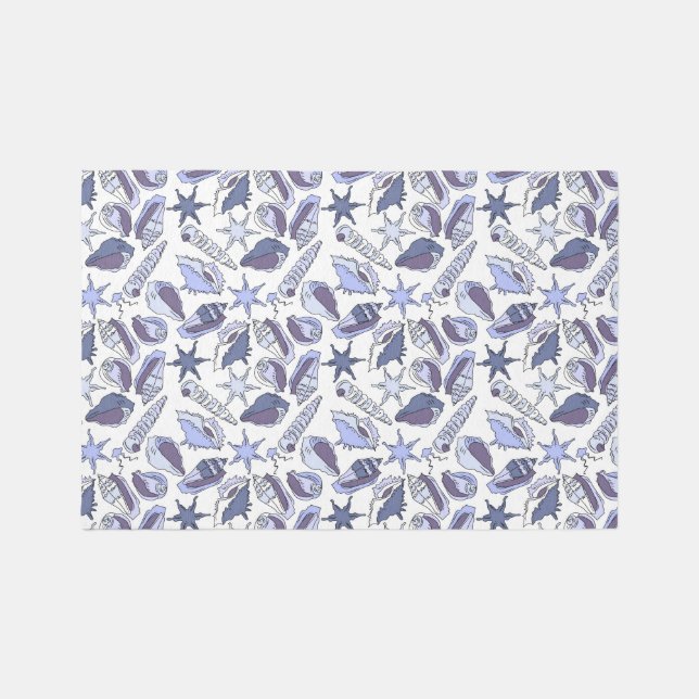 Lavendar Seashells Rug (Front)