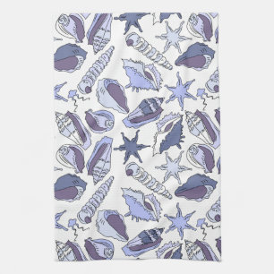Lavendar Seashells Towel