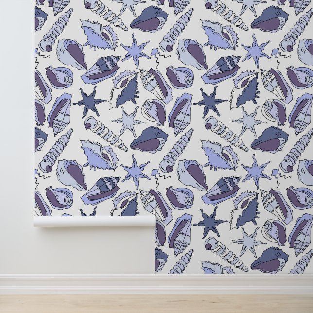 Lavendar Seashells Wallpaper (Application)