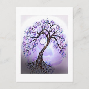 Lavendar Tree of Life Postcard